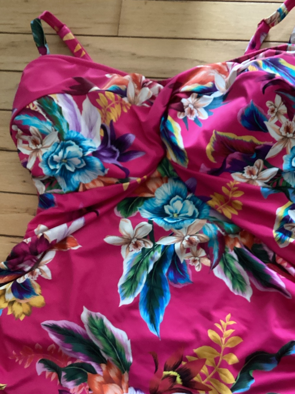 Fuchsia Floral Tankini FANTASIE SIZE 38DDD